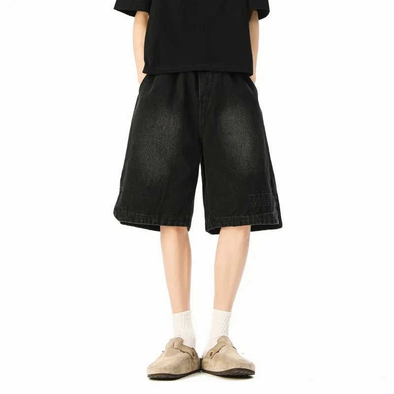 MARK WAFFLE Denim Shorts Unisex-5