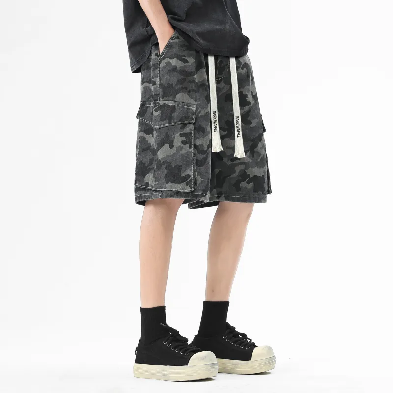 MARK WAFFLE Denim Shorts Unisex-2