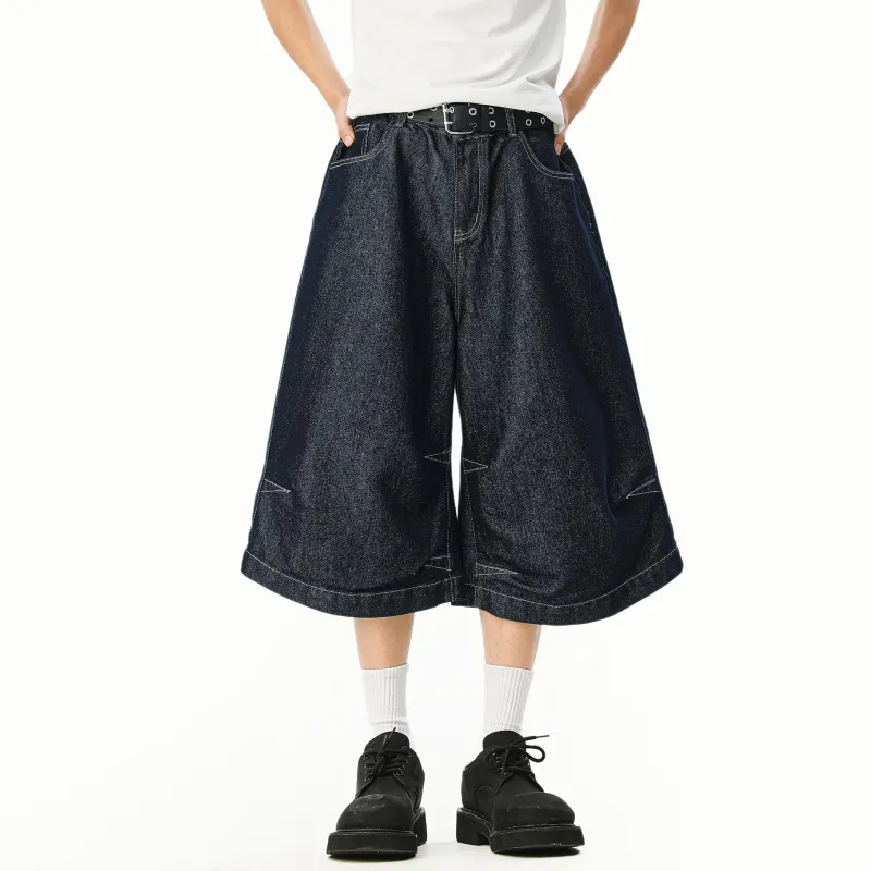 MARK WAFFLE Denim Shorts Unisex-6