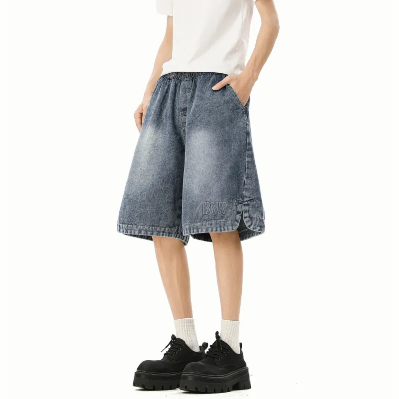 MARK WAFFLE Denim Shorts Unisex-3