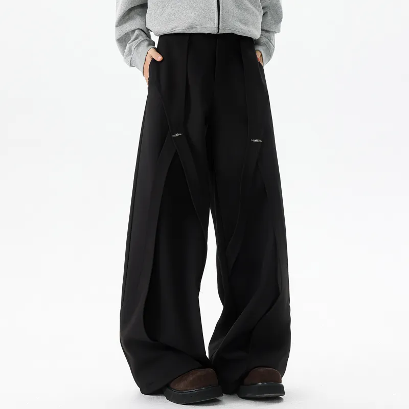 MARK WAFFLE Knitted Sweatpants Unisex Black-2