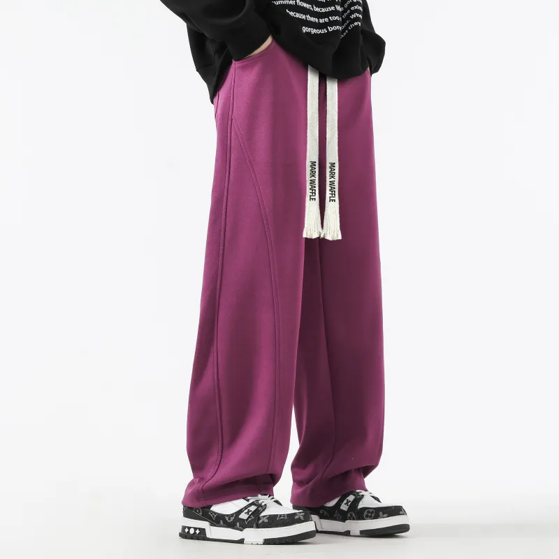 MARK WAFFLE Knitted Sweatpants Unisex-22