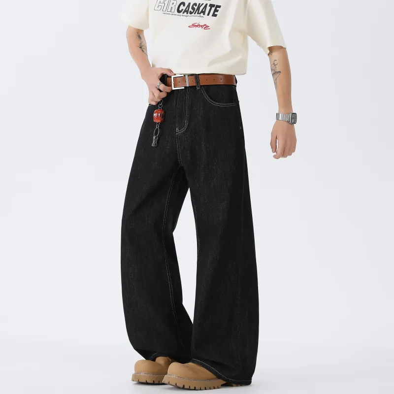 MARK WAFFLE Jeans Unisex Original Black Denim-3