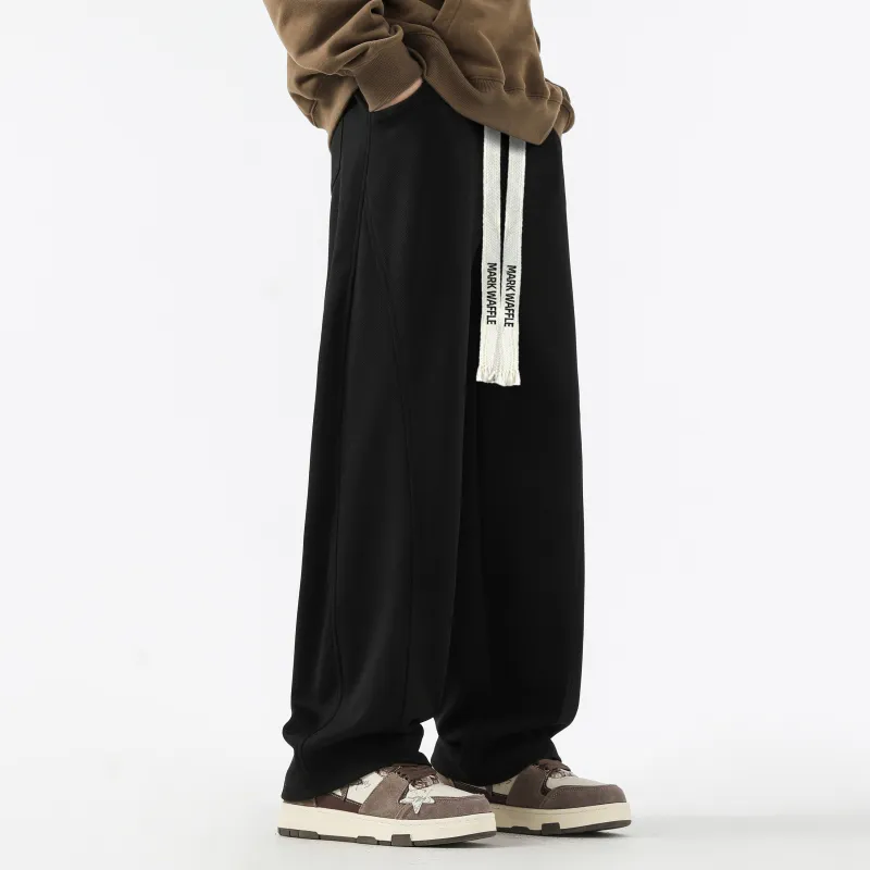 MARK WAFFLE Knitted Sweatpants Unisex-10