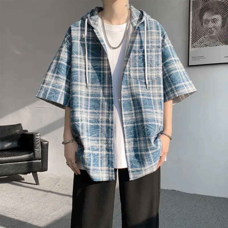 MARK WAFFLE Shirts Unisex Blue-2