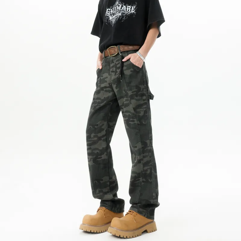 MARK WAFFLE Jeans Unisex Camouflage-3