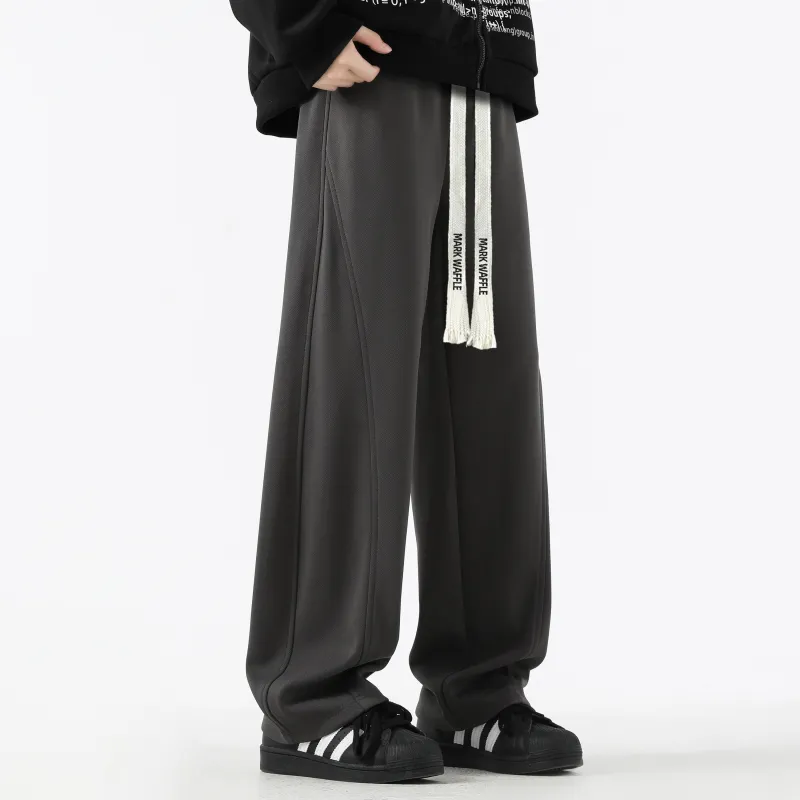 MARK WAFFLE Knitted Sweatpants Unisex-27