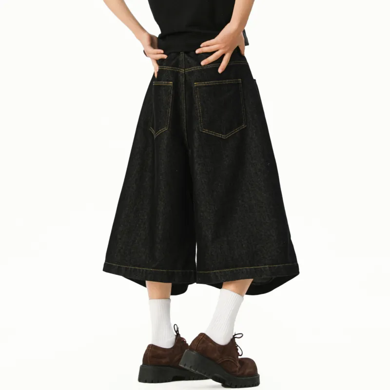 MARK WAFFLE Denim Shorts Unisex-4