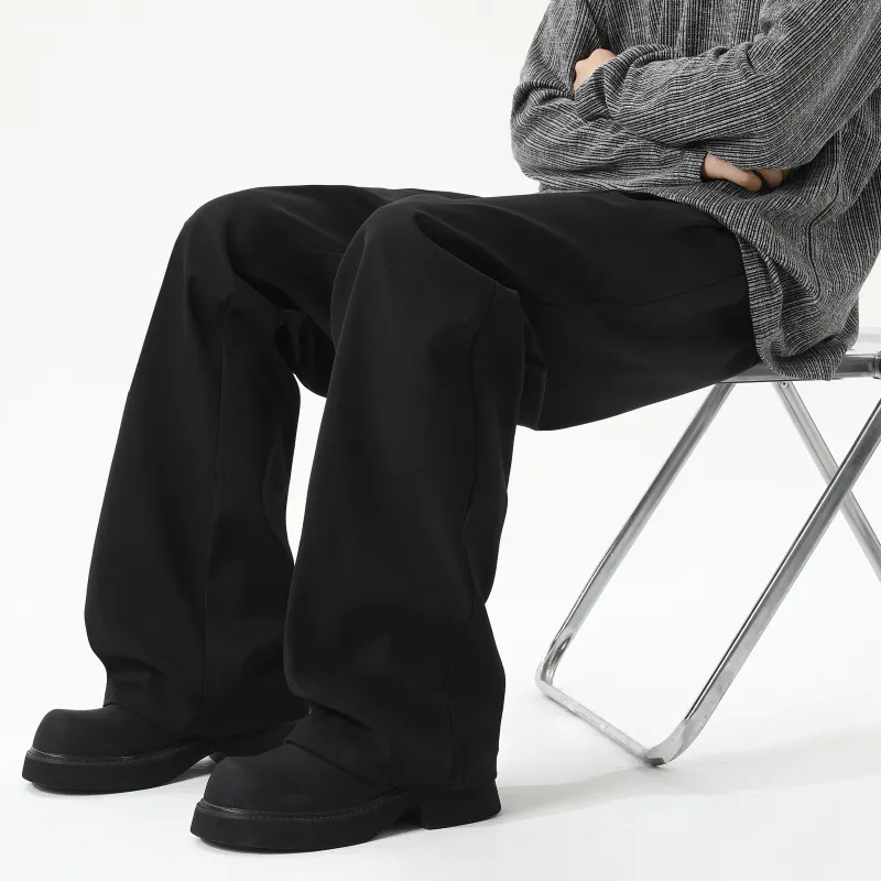 MARK WAFFLE Suit Trouser Unisex Black-4