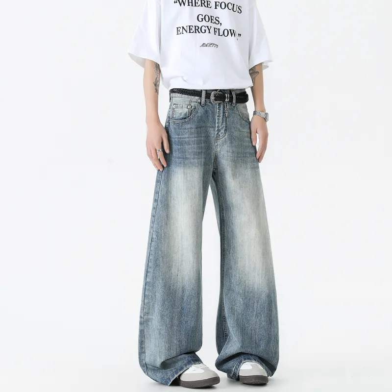 MARK WAFFLE Jeans Unisex Blue-3
