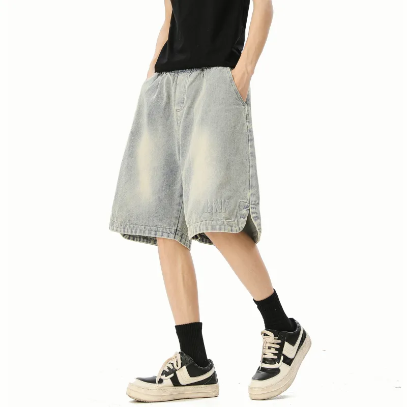 MARK WAFFLE Denim Shorts Unisex-11