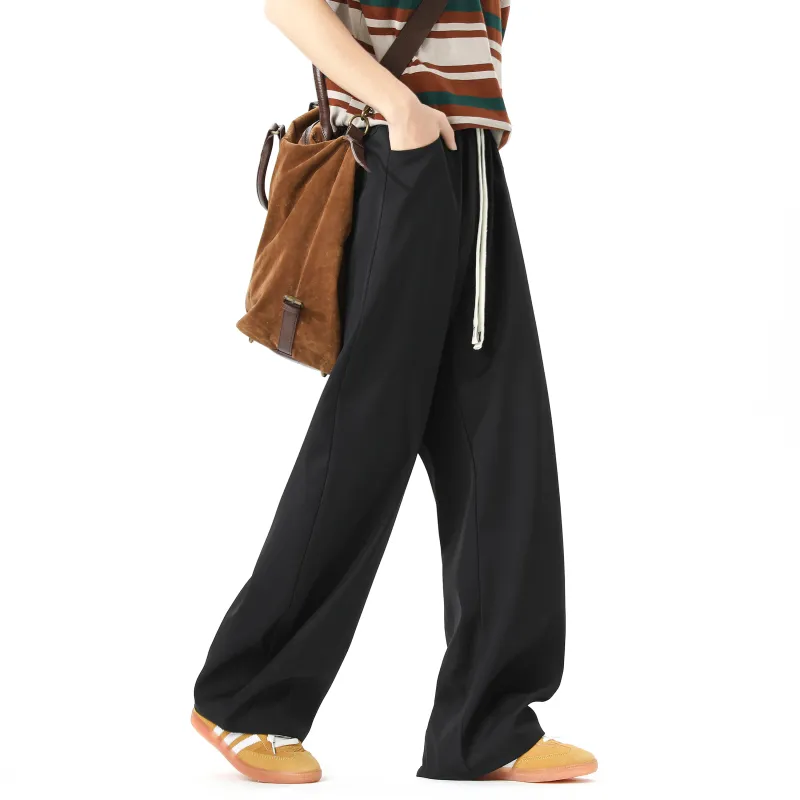 MARK WAFFLE Knitted Sweatpants Unisex Black-3