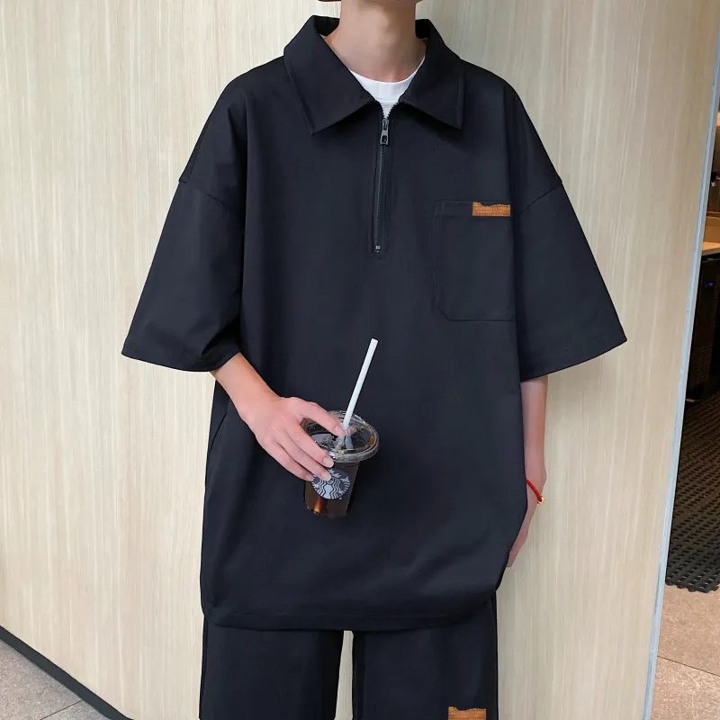 MARK WAFFLE Shirt Matching Set Unisex-1