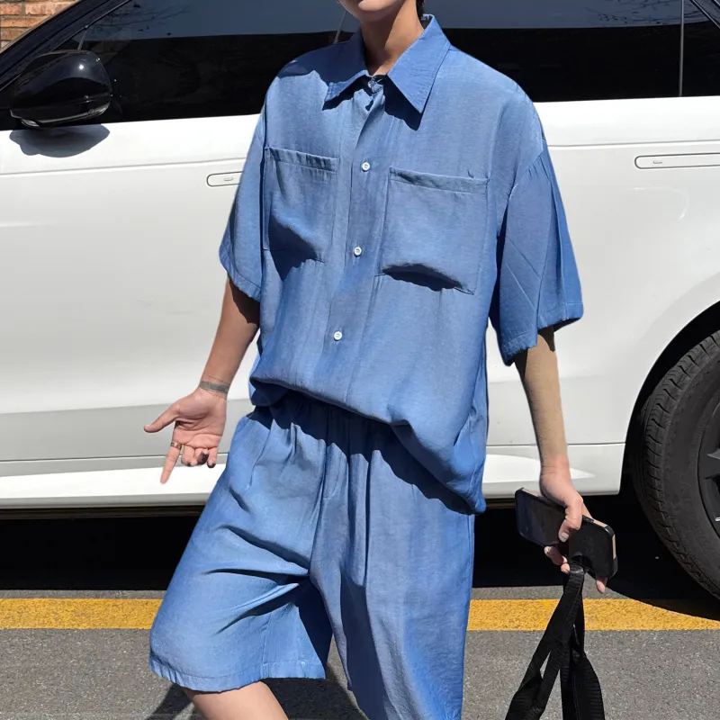 MARK WAFFLE Shirt Matching Set Unisex-4