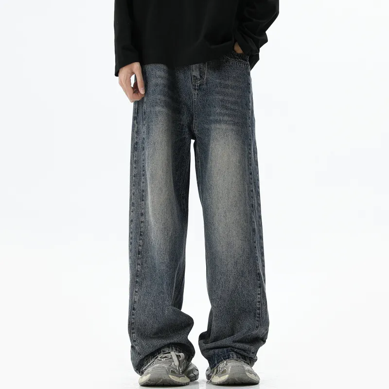 American Vintage Luxury Streetwear Multi Craft Design Versatile Jeans Unisex-11