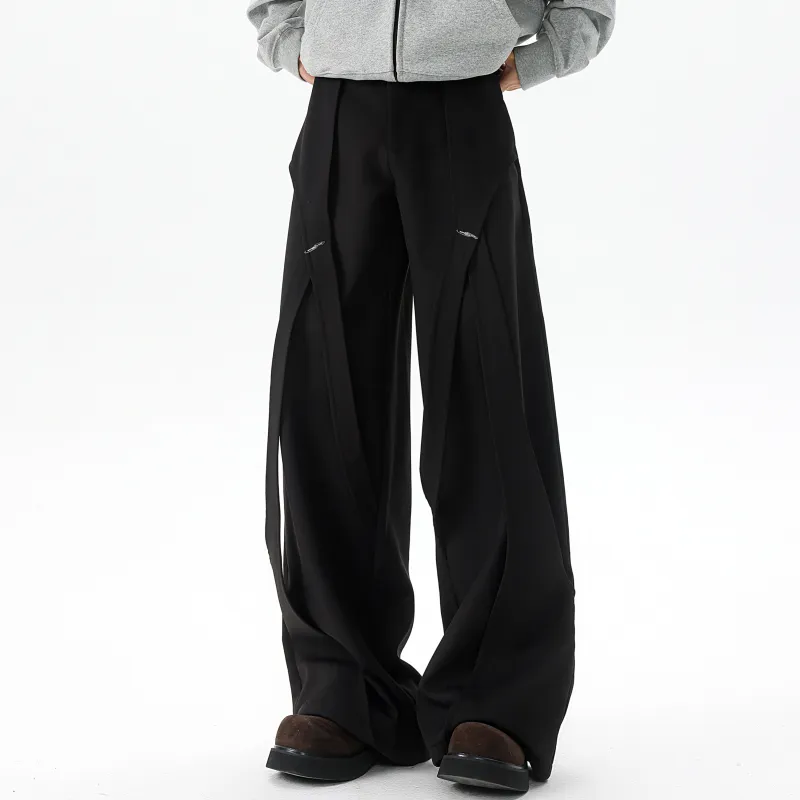 MARK WAFFLE Knitted Sweatpants Unisex Black-4
