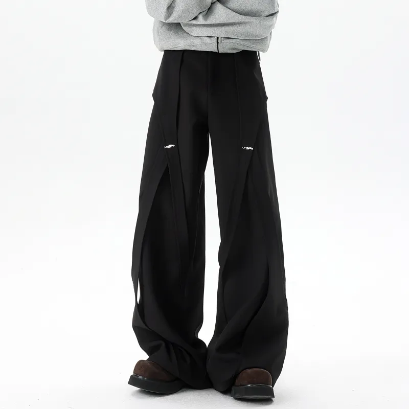 MARK WAFFLE Knitted Sweatpants Unisex Black-5