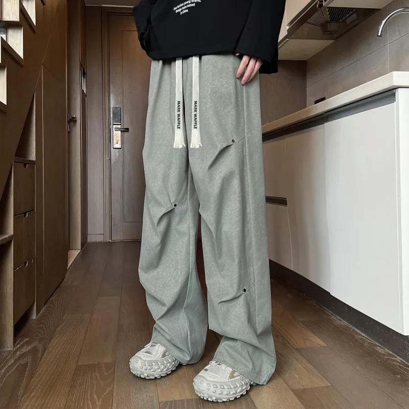 MARK WAFFLE Casual Pants Unisex-3