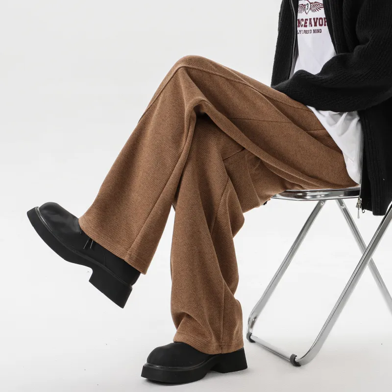 MARK WAFFLE Knitted Sports Pants Unisex-11