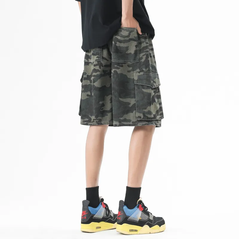 MARK WAFFLE Denim Shorts Unisex-8