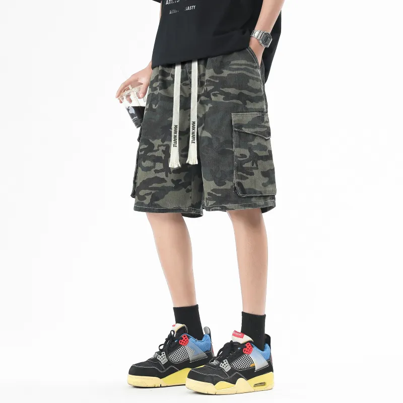 MARK WAFFLE Denim Shorts Unisex-7