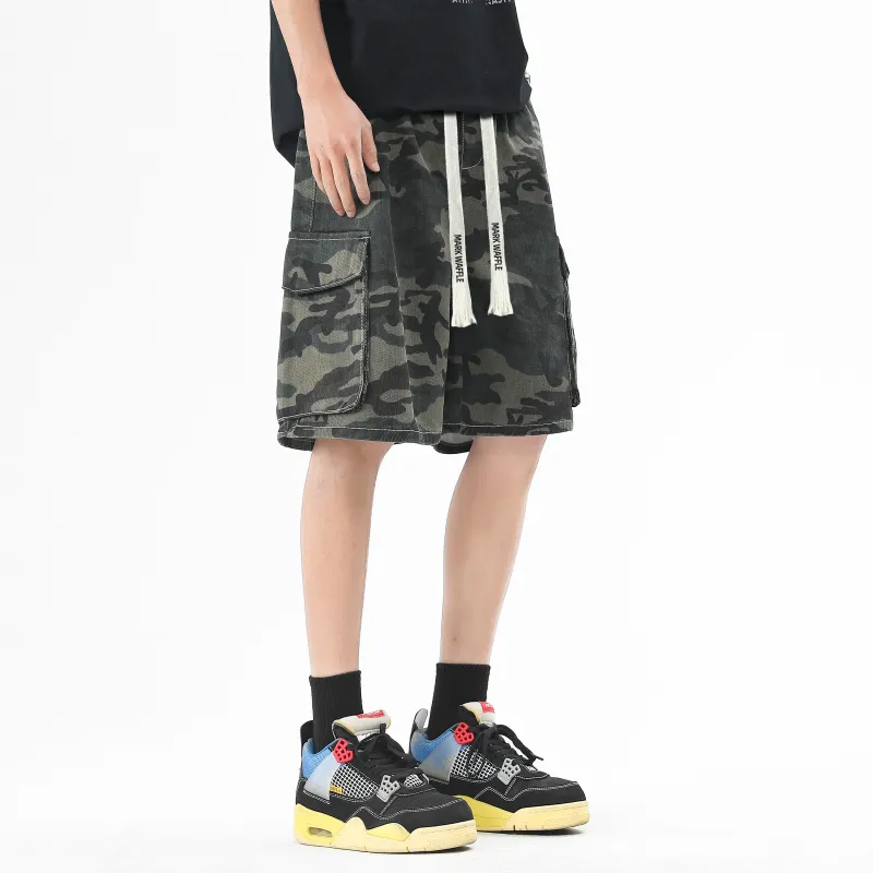 MARK WAFFLE Denim Shorts Unisex-9