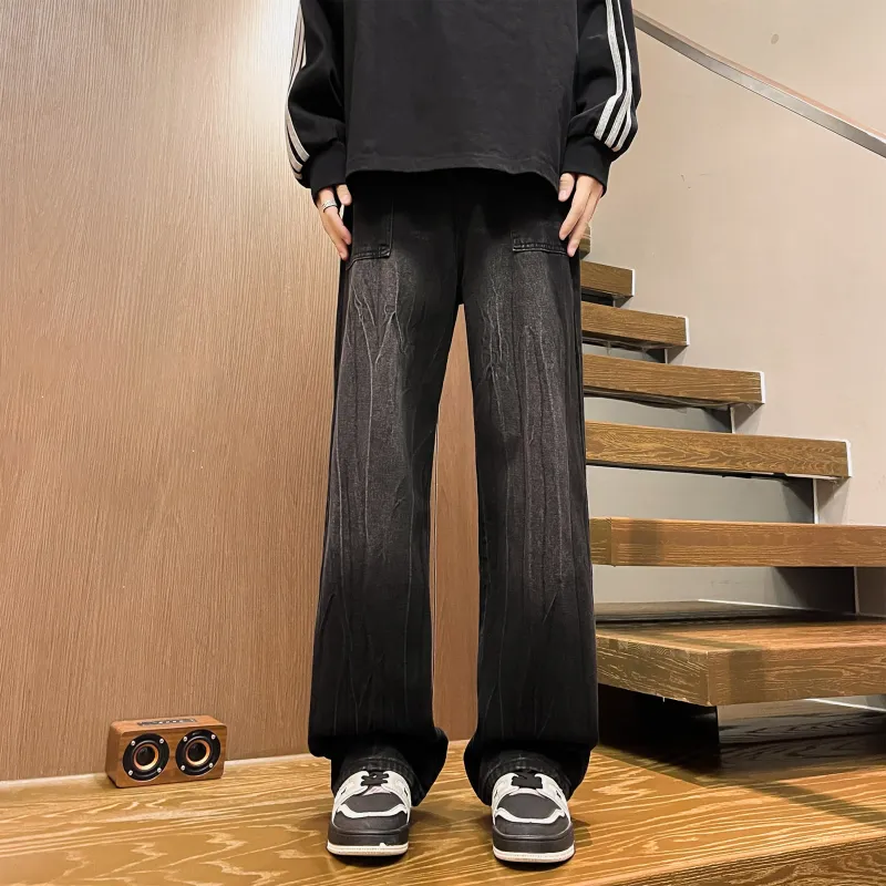 MARK WAFFLE Jeans Unisex Black-1