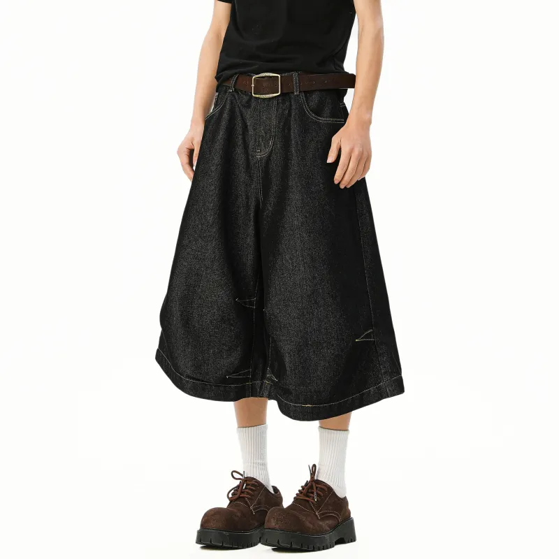MARK WAFFLE Denim Shorts Unisex-2
