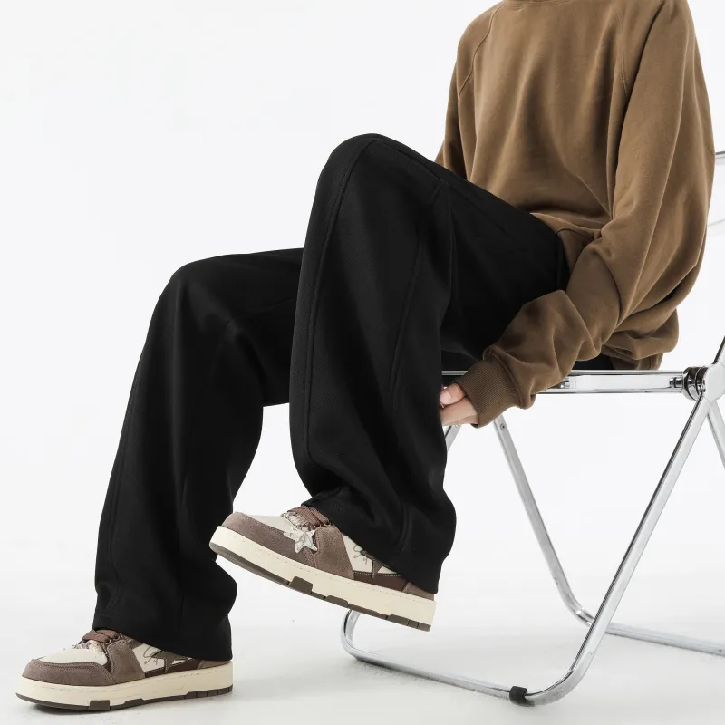 MARK WAFFLE Knitted Sweatpants Unisex-11