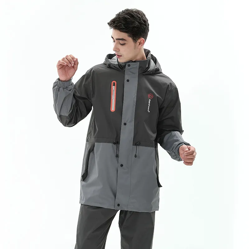 RAINFREEM Polyester Two Piece Raincoat Set-7
