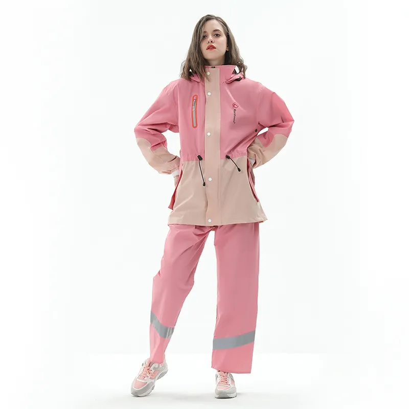 RAINFREEM Polyester Two Piece Raincoat Set-9