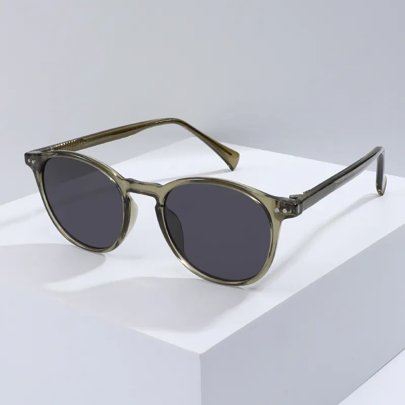 JEKA TR90 Round Sunglasses Unisex-3