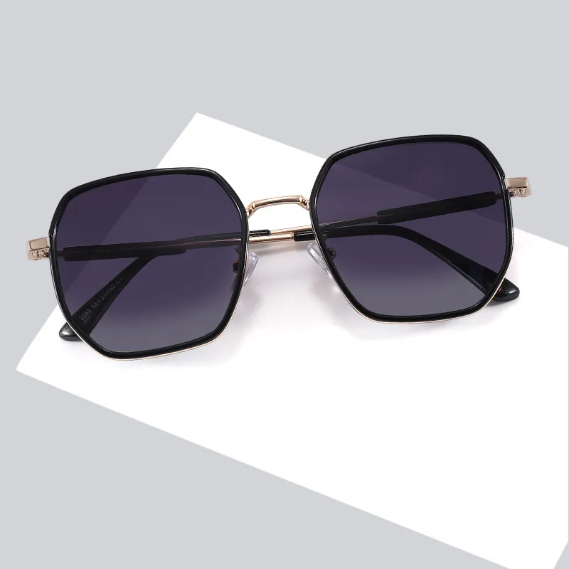 JEKA Metal Square Sunglasses Women's-2