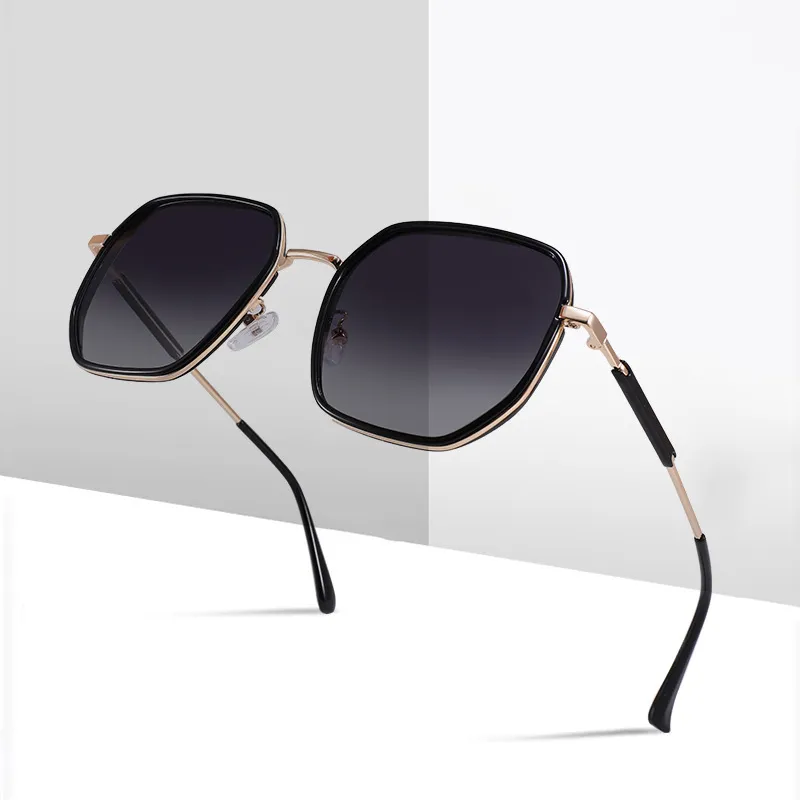 JEKA Metal Square Sunglasses Women's-1