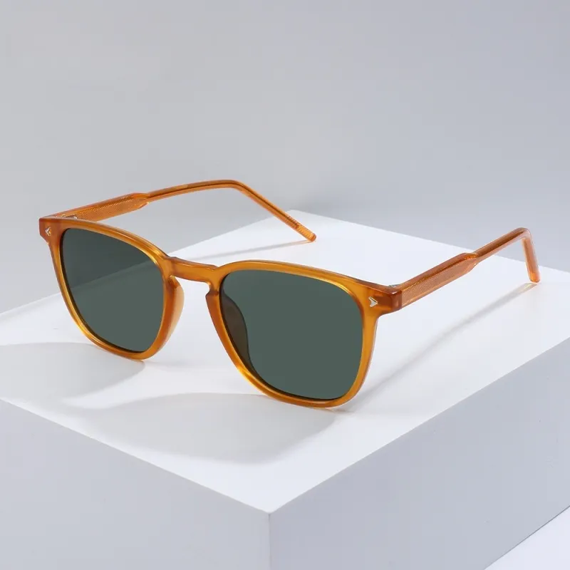 JEKA TR/Memory Plastic Round Sunglasses Unisex-8