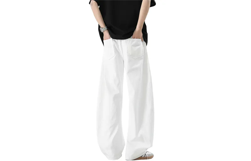 Dme Jeans Unisex White-1
