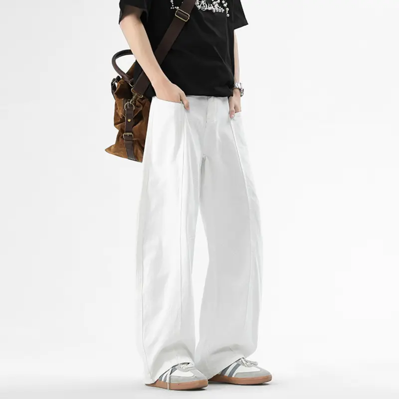 Dme Jeans Unisex White-5