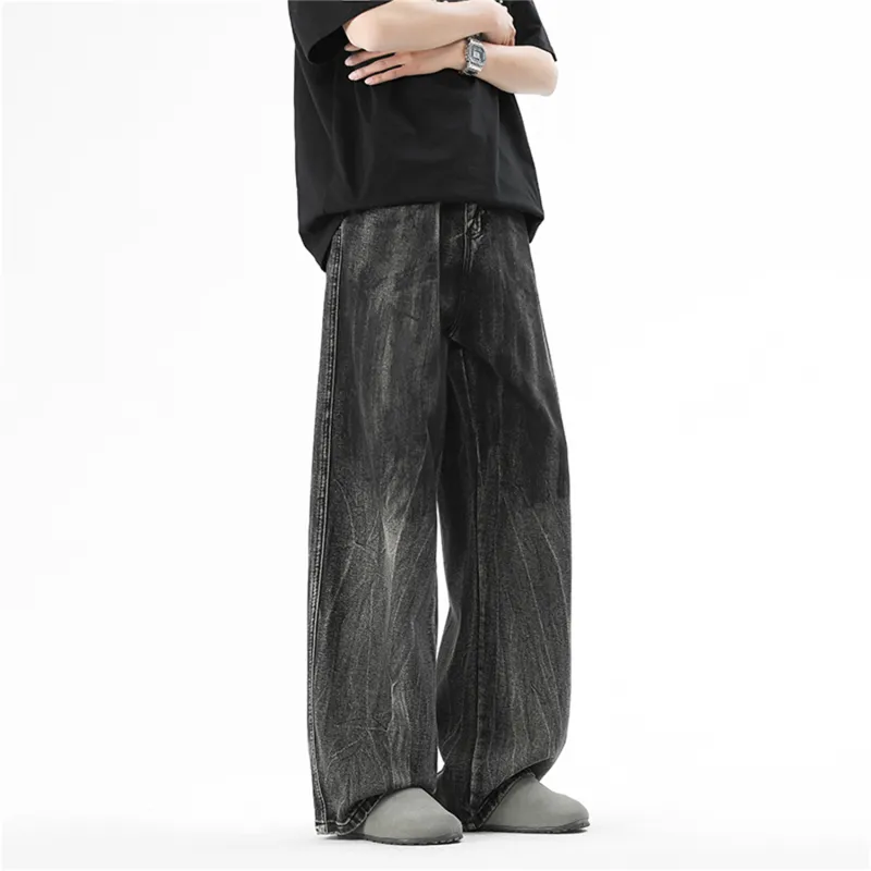 Dme Jeans Unisex Stone Washed Gray-5