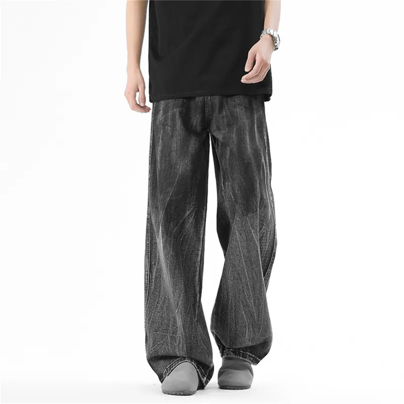 Dme Jeans Unisex Stone Washed Gray-2