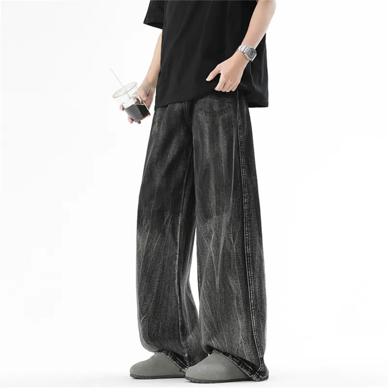 Dme Jeans Unisex Stone Washed Gray-4