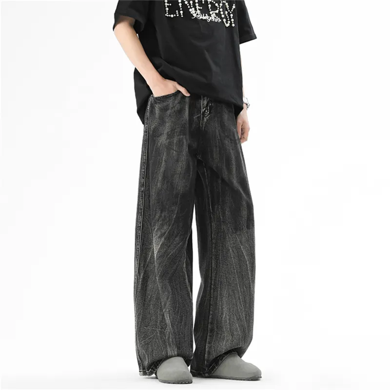 Dme Jeans Unisex Stone Washed Gray-6