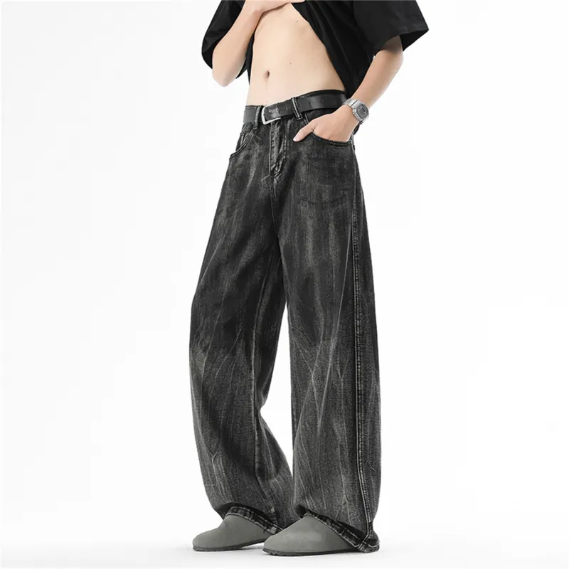 Dme Jeans Unisex Stone Washed Gray-3
