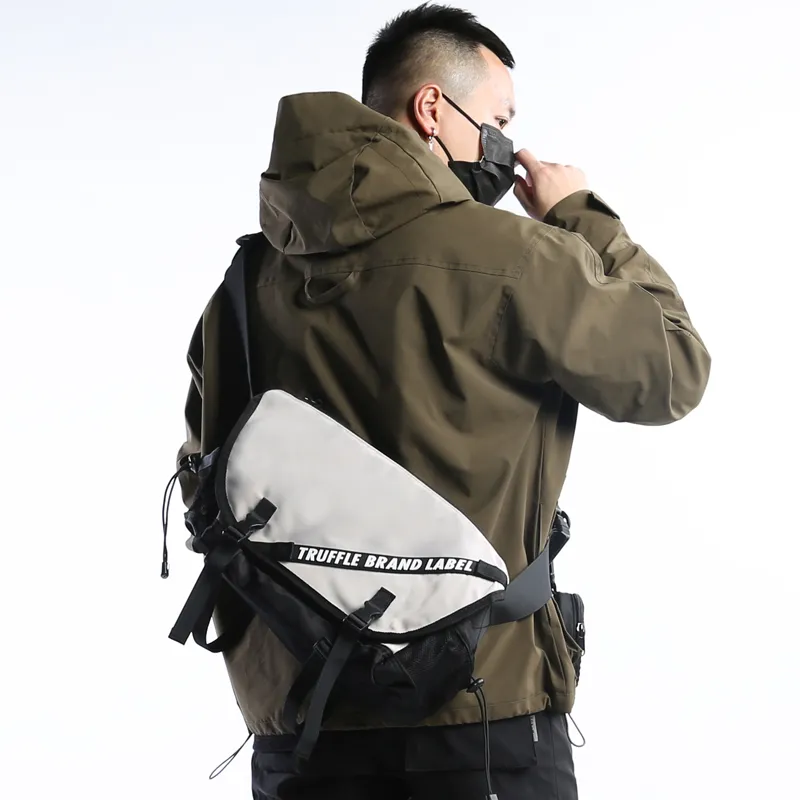 TRUFFLE Fabric Shoulder Bag, Crossbody Bag, Messenger Bag Men's Multicolor-14