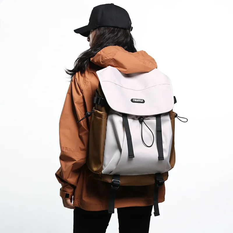 TRUFFLE Fabric Backpack Unisex Multicolor-4