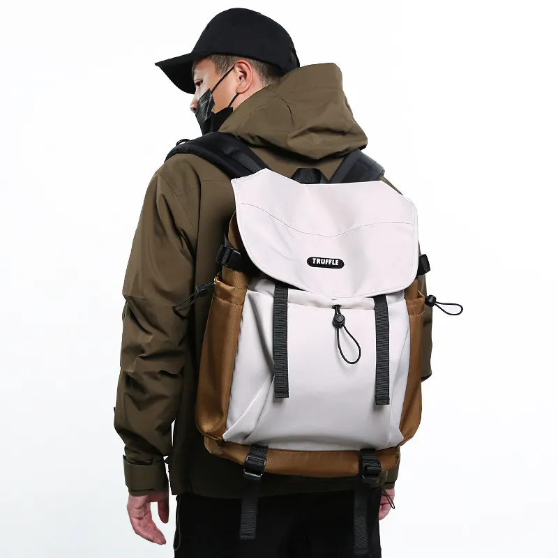 TRUFFLE Fabric Backpack Unisex Multicolor-5