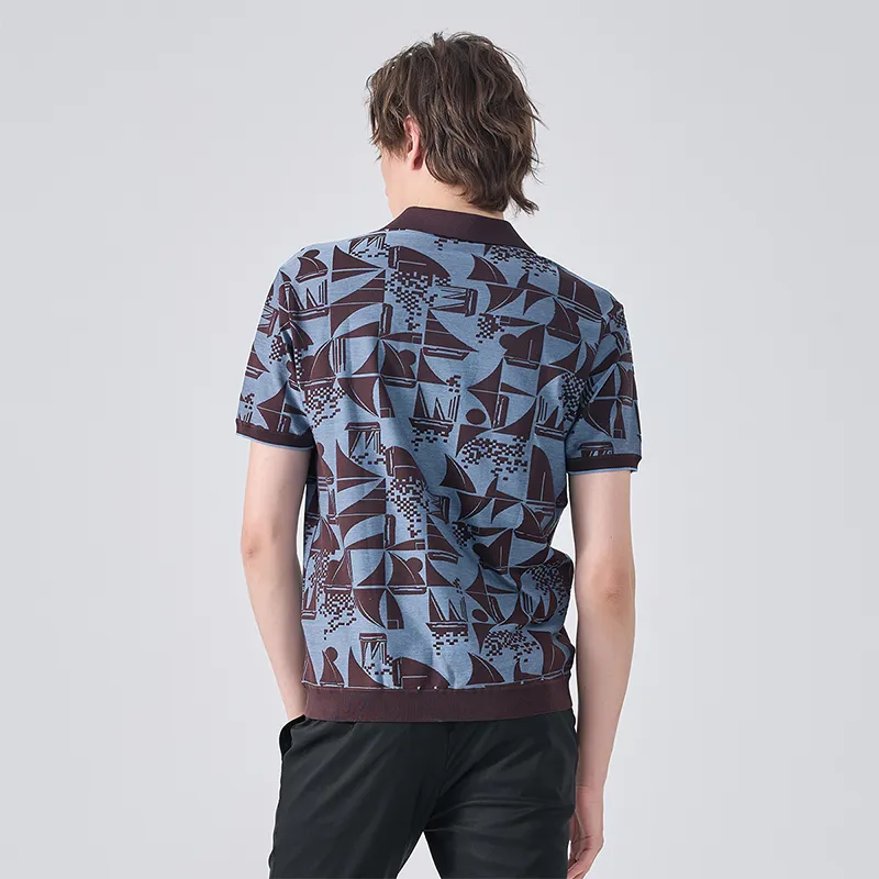 LIU·JO UOMO Short Sleeved T Shirts Men's Blue Black-6