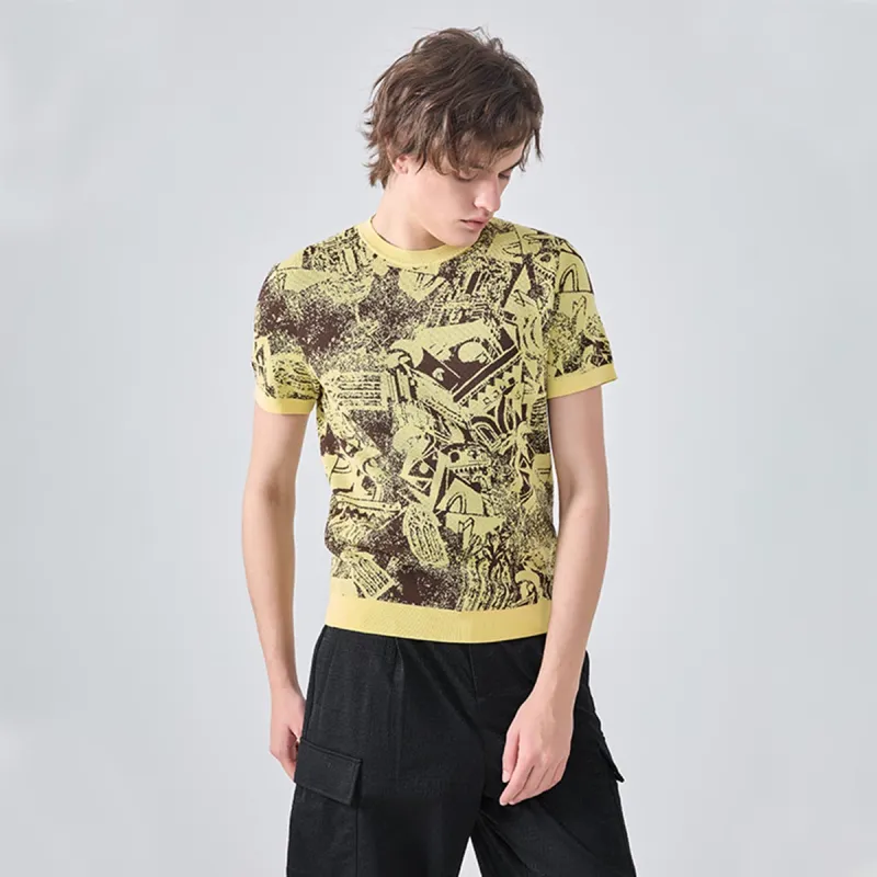LIU·JO UOMO T Shirt Men's Mixed Yellow-2