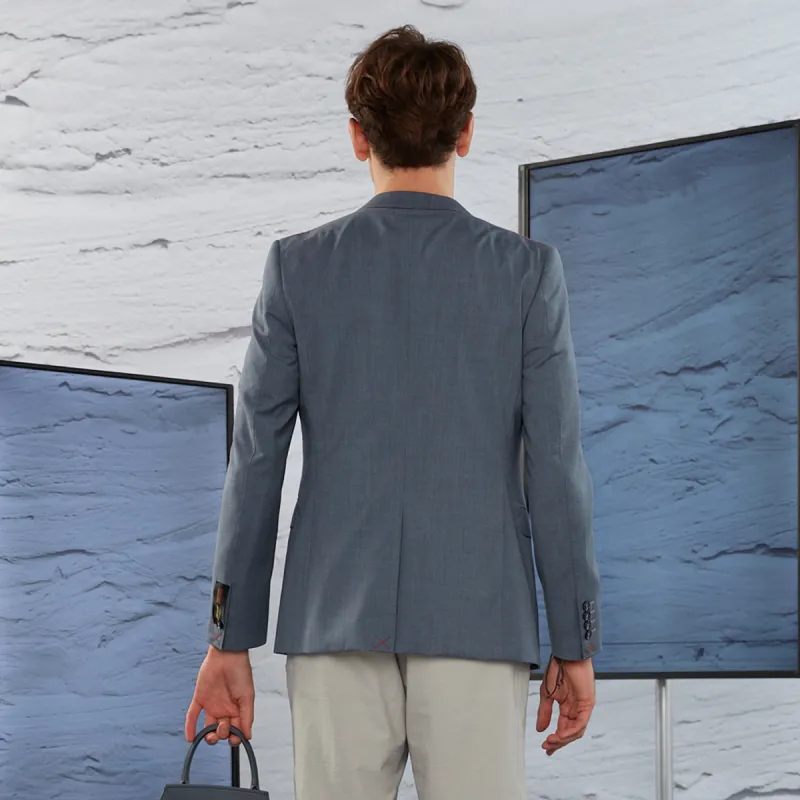 LIU·JO UOMO Business Suit Men's Blue Gray-4