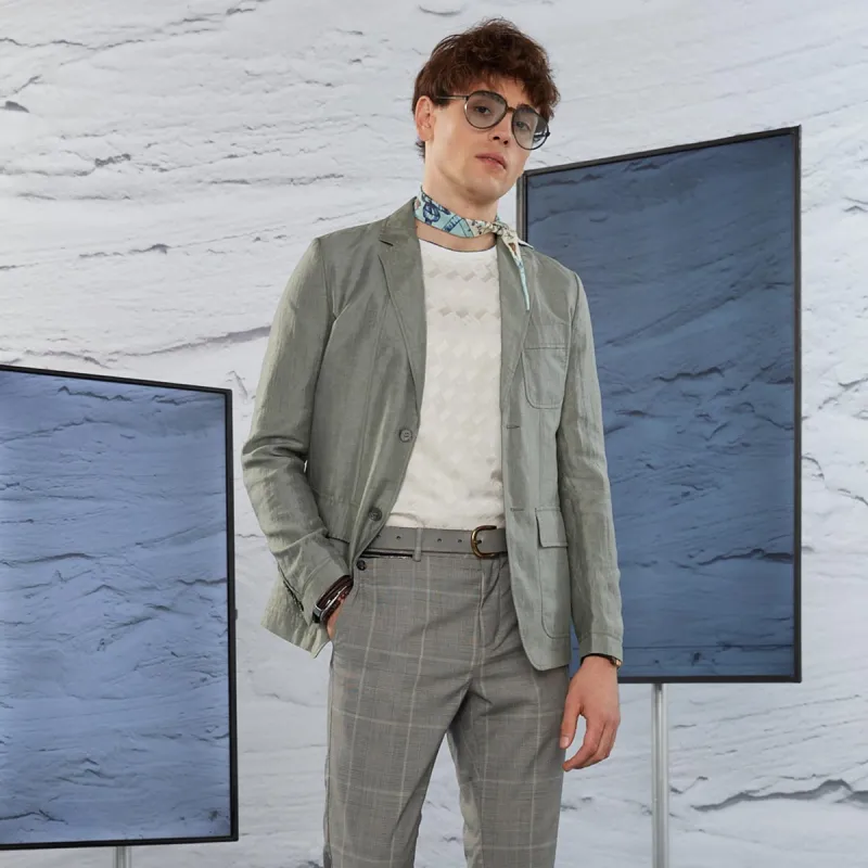 LIU·JO UOMO Business Suit Men's Aqua Green-2