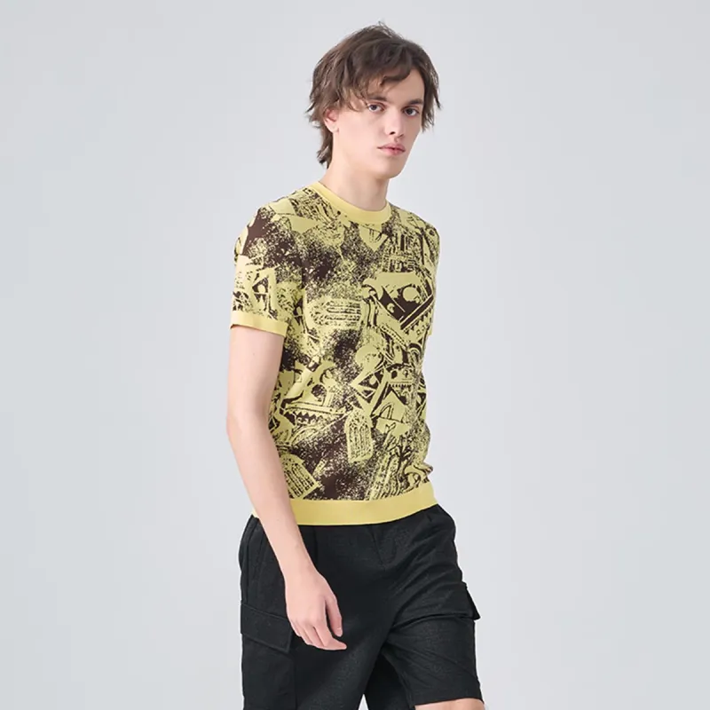 LIU·JO UOMO T Shirt Men's Mixed Yellow-3